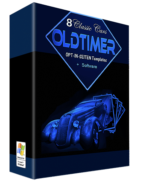 Classic Cars 8 Oldtimer Squeeze Seiten Templates Cover